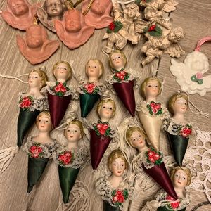 Victorian style Christmas ornaments